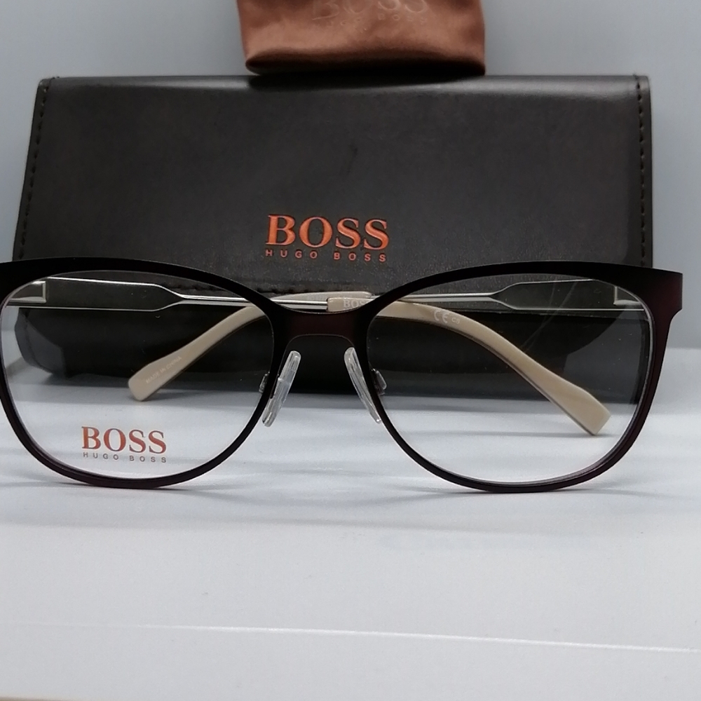 New/Authentic Eyeglass Hugo Boss Orange BO233 PLUM - Picture 3 of 9